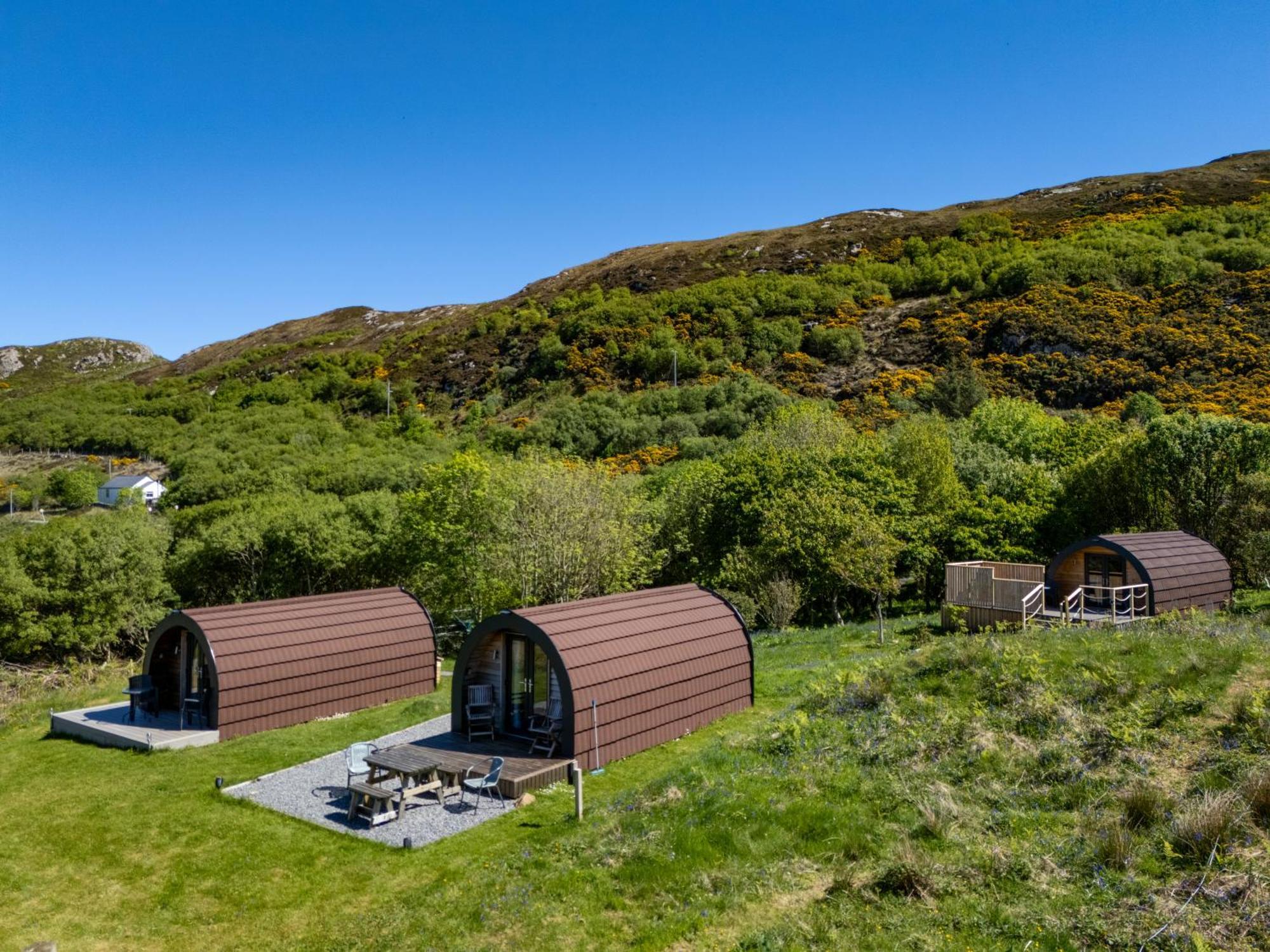Tighlochan Pods Scourie Eksteriør bilde